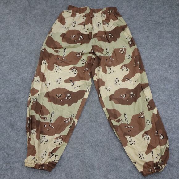 SKIDZ Pants Mens Small Brown‎ Camo Print 90s Grunge Skater Drawstring Lounge D - Picture 1 of 9